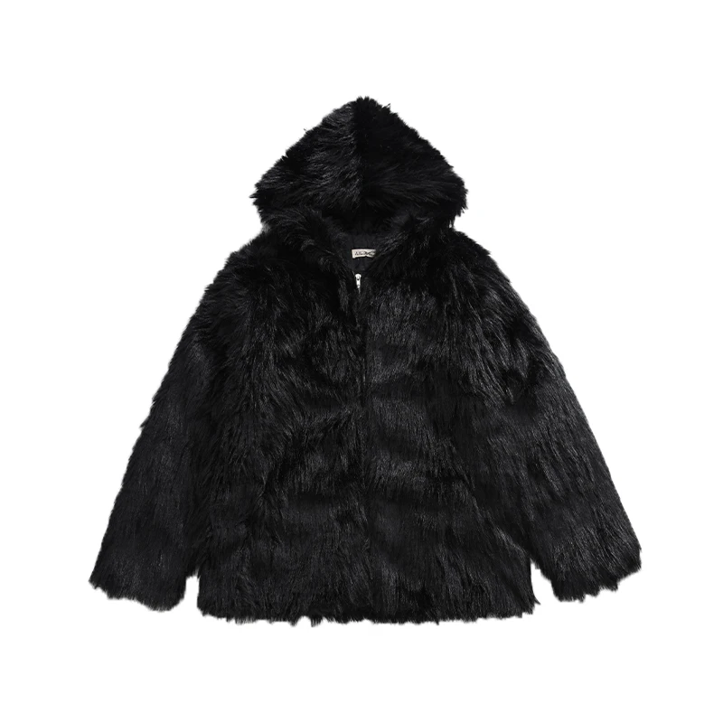 Memz Новое пальто с хлопковой подкладкой из искусственного лисьего меха мужская