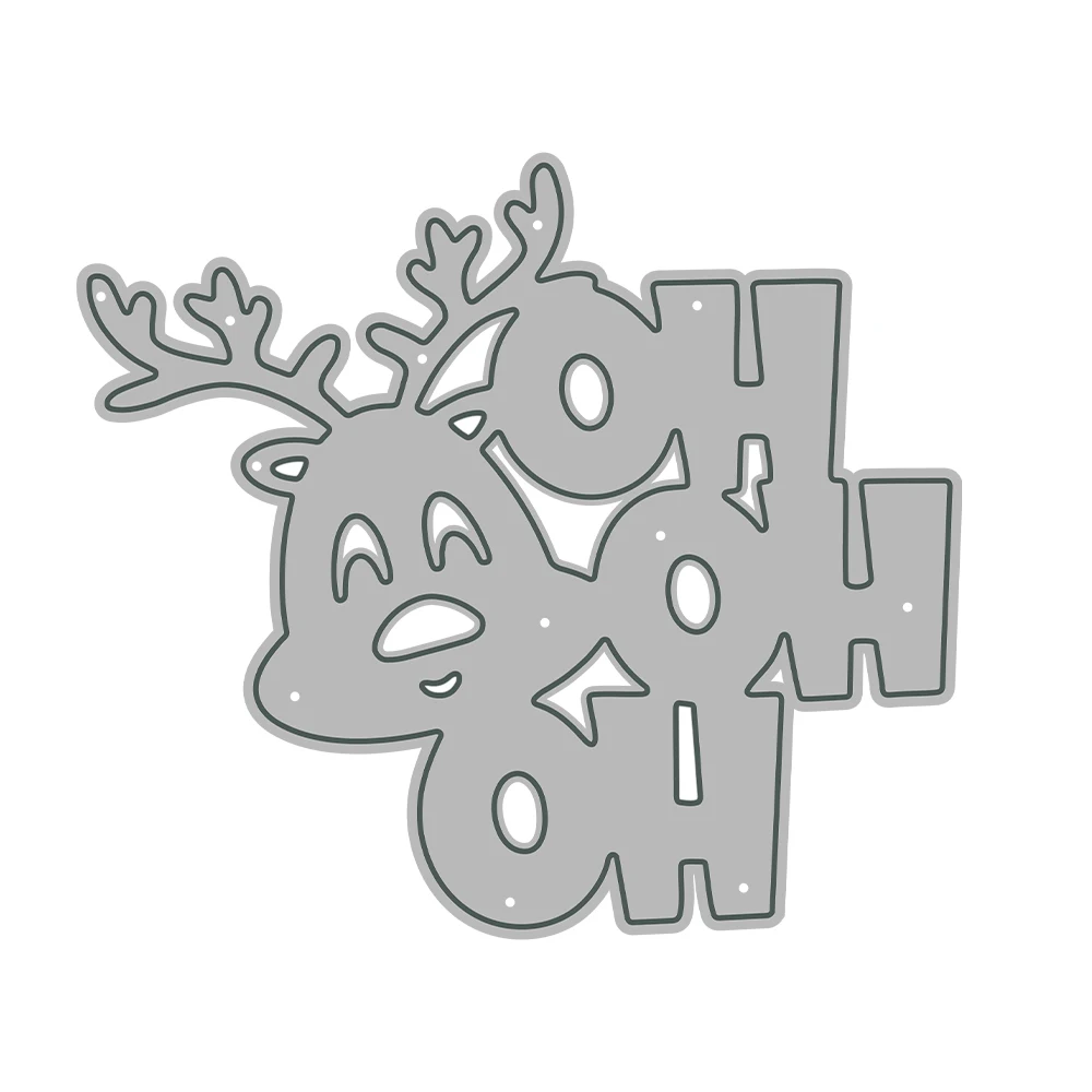 MangoCraft Рождественский олень HOHO Вырубные штампы DIY Товары для скрапбукинга