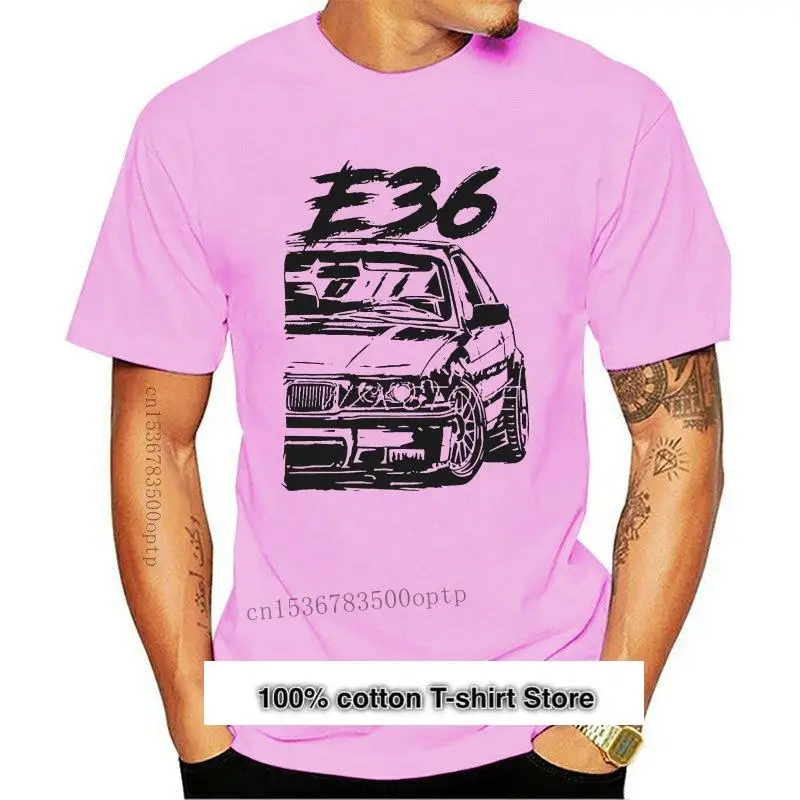 Camiseta de diseño de coche de carreras para hombre, camisa con cuello redondo, clásica, E30, E36, E46