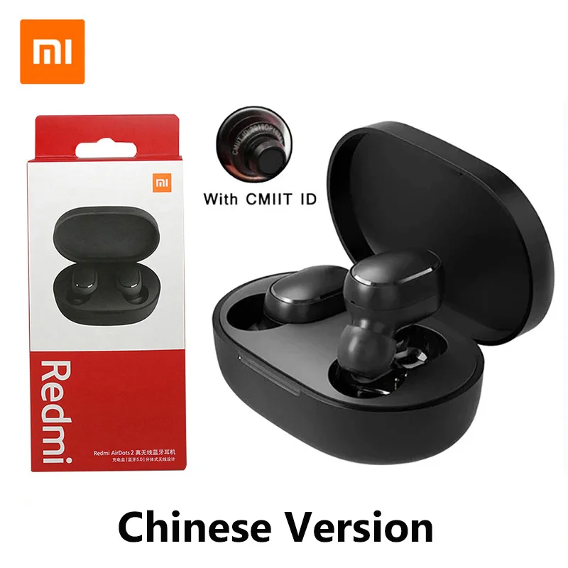 Беспроводные наушники Xiaomi Redmi Airdots 2 TWS наушники-вкладыши для спорта бега игр