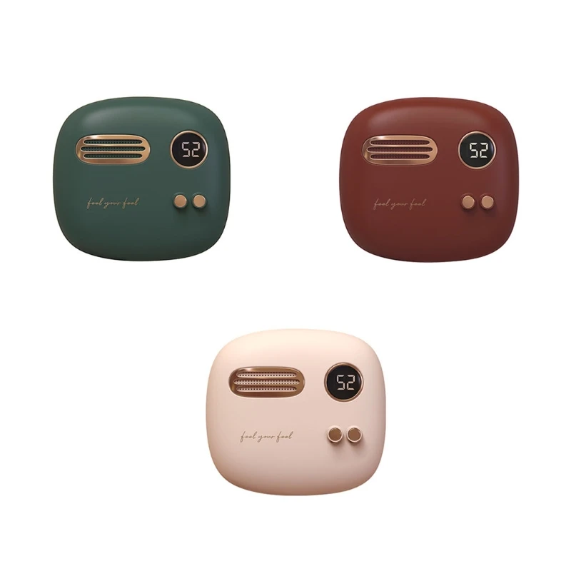 

D0AD Hand Warmer 5000mAh Power Bank Electric Powerbank USB Rechargeable Pocket Warmers for Outdoor Sports Men Women Gift