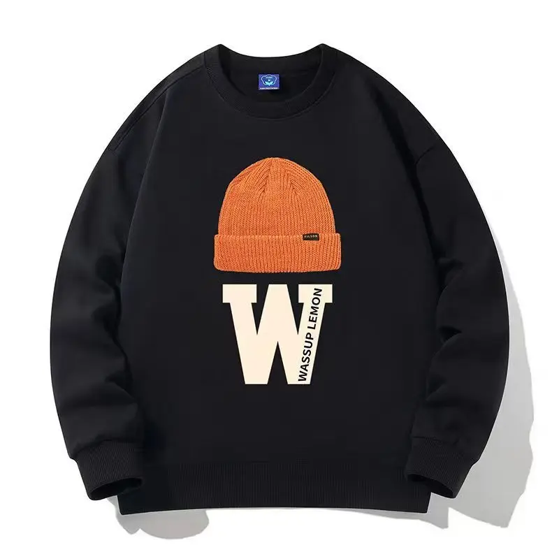 

Autumn Winter Y2K 2022 New Polyester Tracksuits Thickened Standard Hoodie Sweatshirt Casual Street Hip Hop Fashion Couple Top