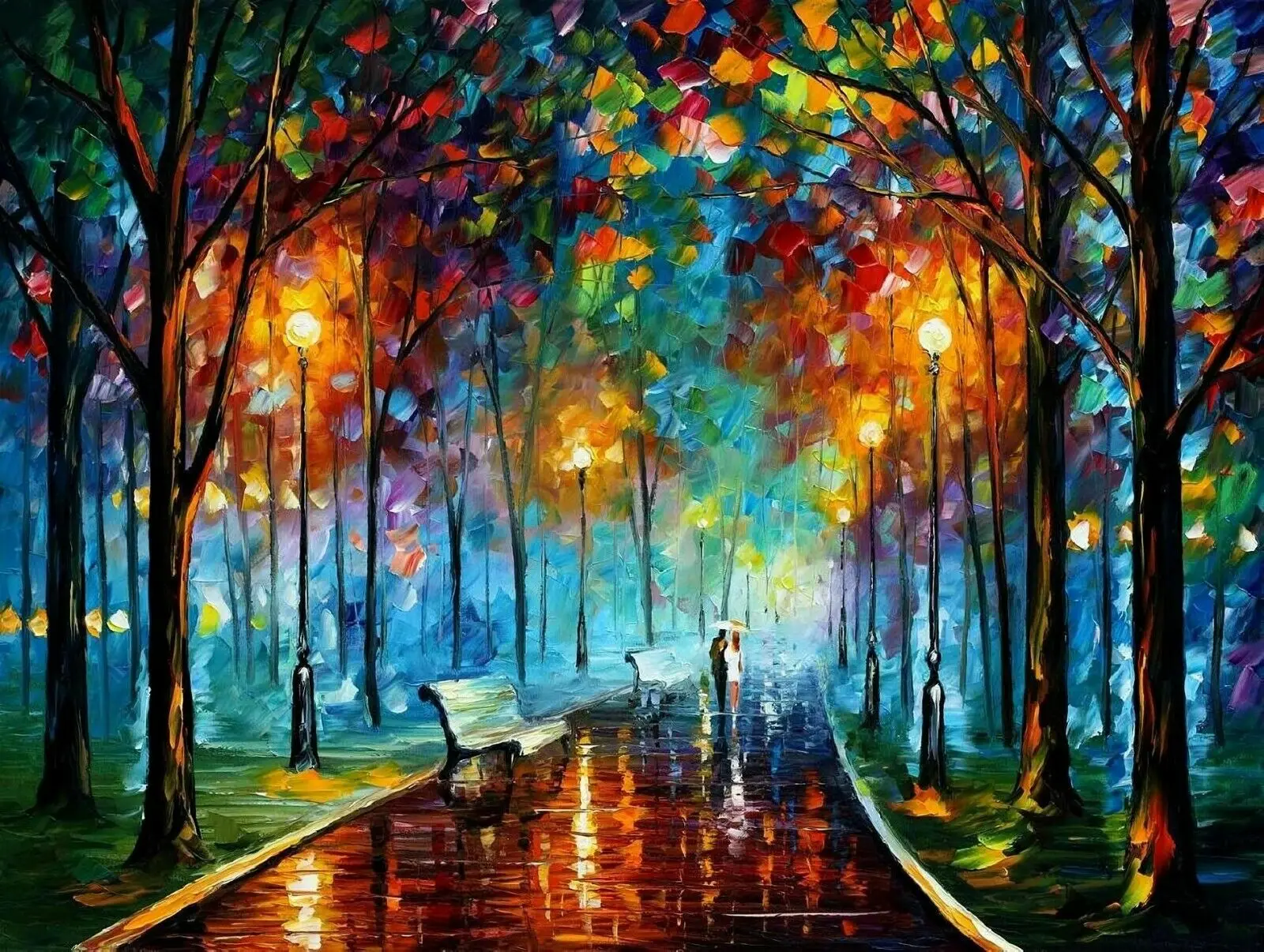 

Misty Mood Art Picture Print Silk Poster Home Wall Decor