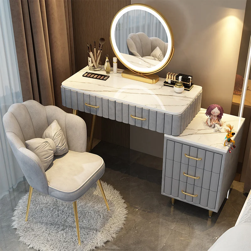 

Dressing Table Box Container Drawer Nordic Organizer Items Makeup Dressing Table Mirrors Woman Coiffeuse Dressers For Bedroom