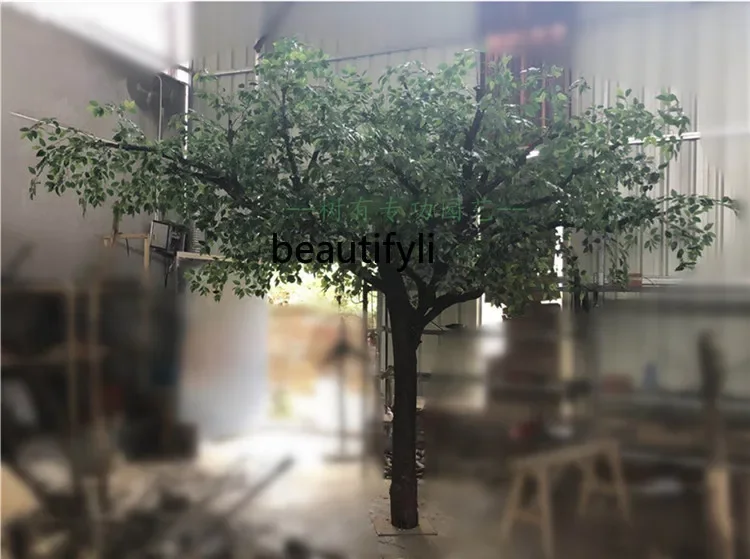Эмуляционное поддельное дерево имитация комнатного баньяна большое растение