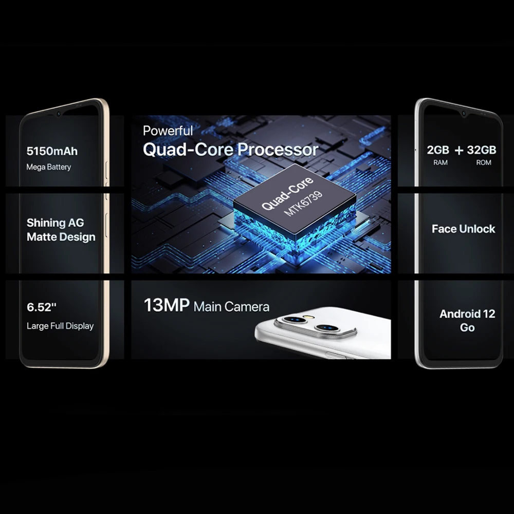 UMIDIGI C1&G1 3GB 32GB Global Version 5150mAh Battery Face ID 6.52