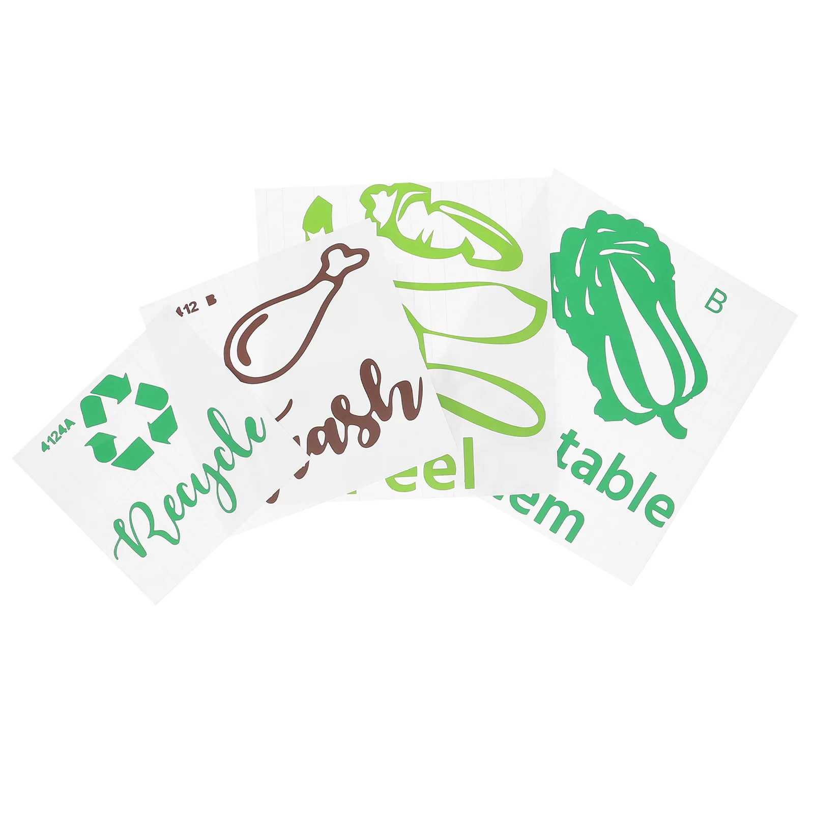 

4pcs Trash Classification Stickers Recycle Sticker Trash Labels Stickers Garbage Sticker Trash Can Decal Trash Sorting Stickers