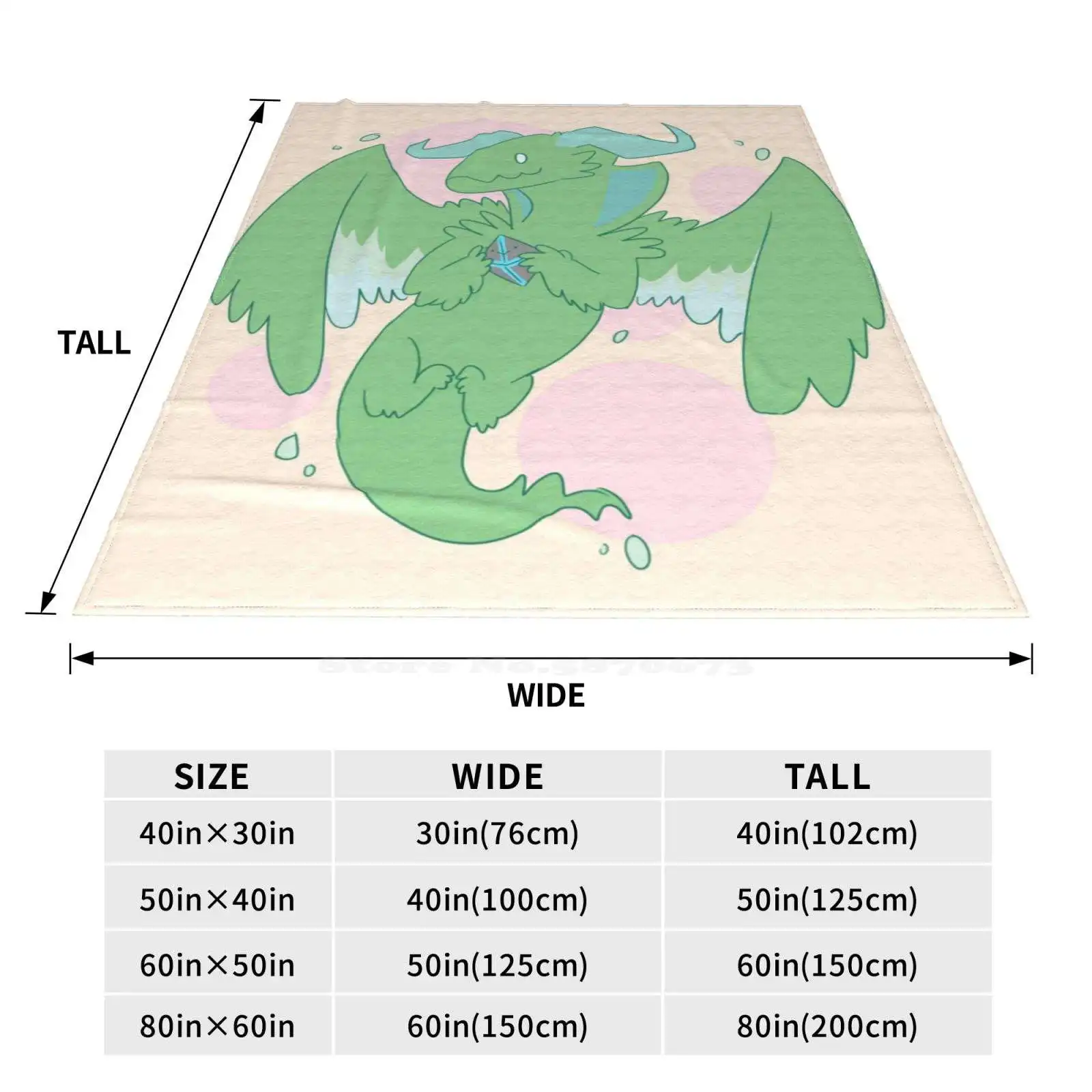 Фланелевое мягкое одеяло с принтом дракона Новинка