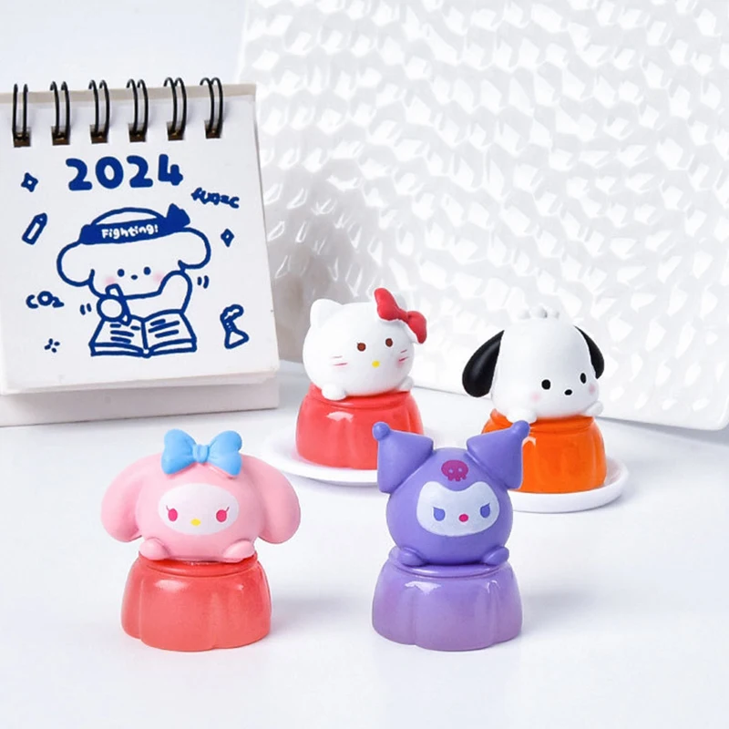 Светящаяся мини-модель для кукольного домика с микро-пейзажем Kawaii Kuromi Melody