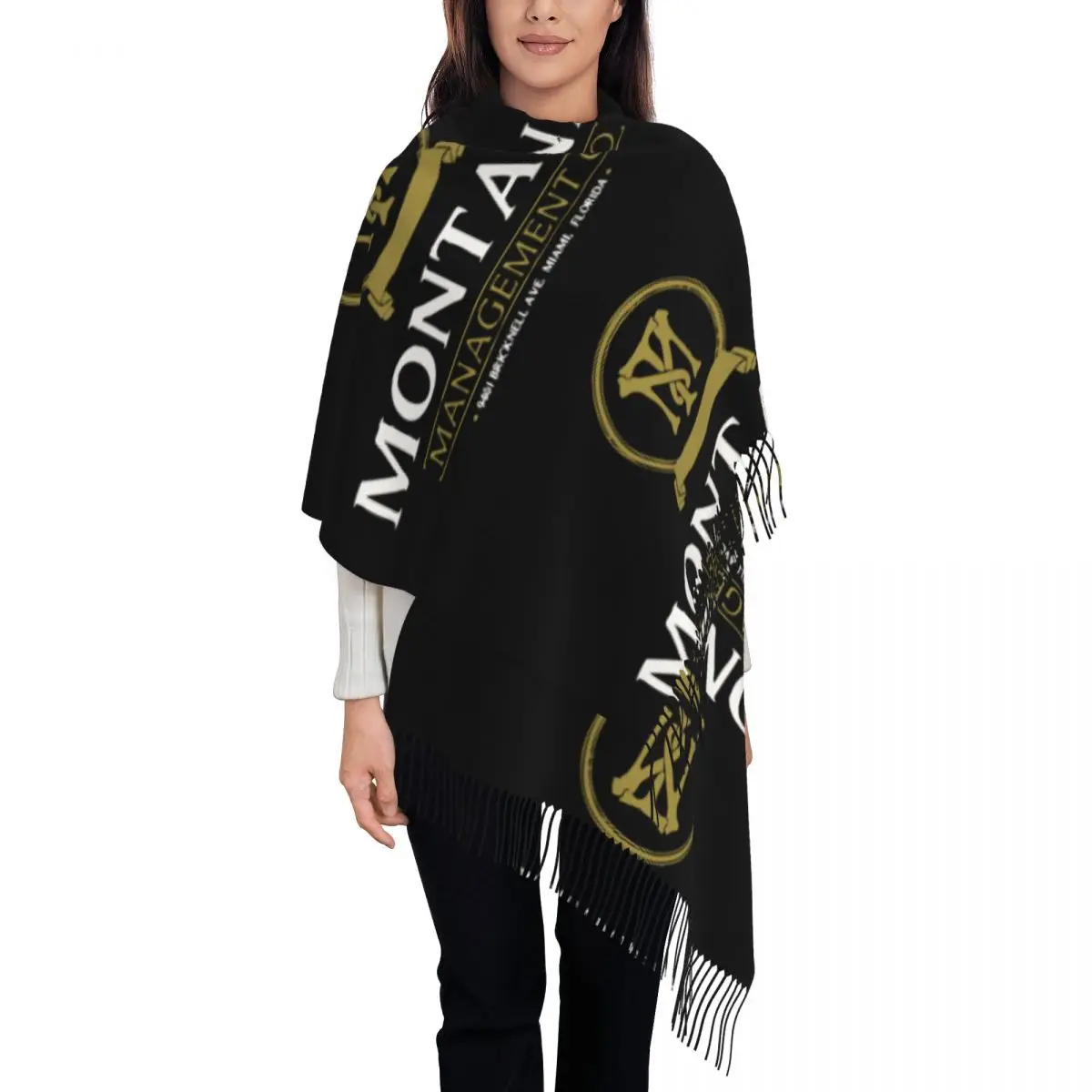 

Montana Management Company Shawl Wraps Women Winter Warm Large Long Scarf Scarface Pacino Gangster Movie Pashminas Shawl Scarves