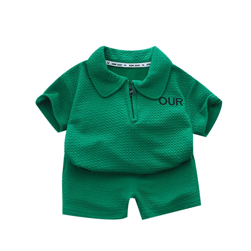 

New Summer Baby Girls Clothes Children Boys Sports Solid T-Shirt Shorts 2Pcs/Sets Toddler Casual Cotton Costume Kids Tracksuits
