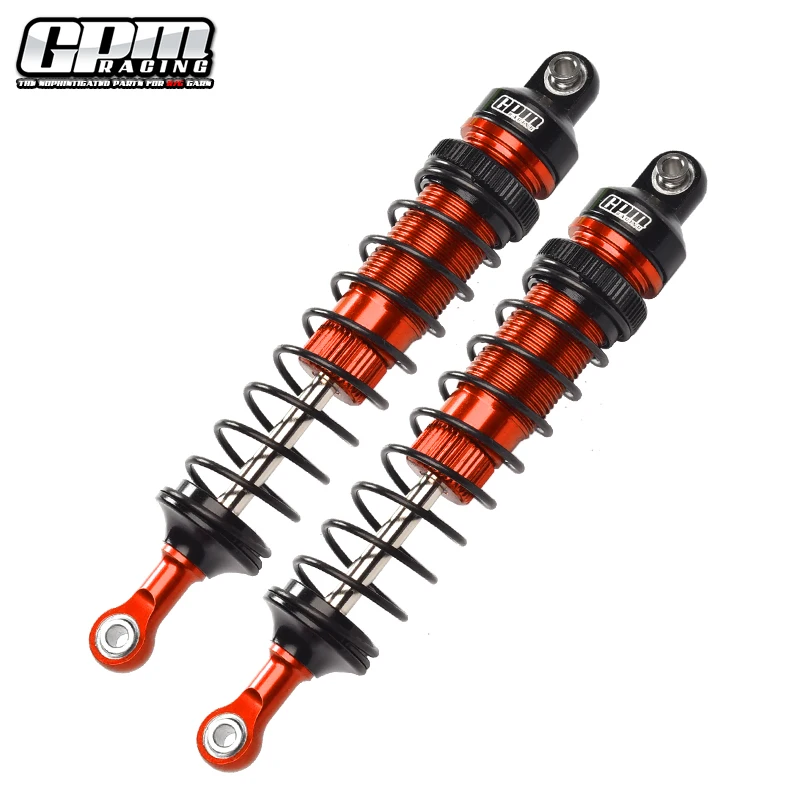 Алюминиевые передние регулируемые пружинные демпферы GPM (108 мм) для LOSI 1/10 Rock Rey