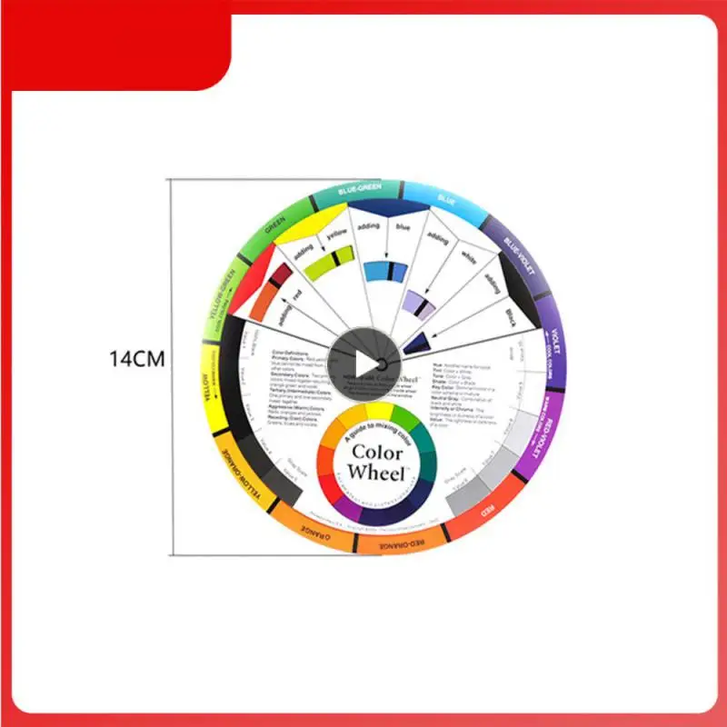 

Matching Color Wheel Paper Card Basic Chromatography Color Three Tier Design Art Color Tattoo Nail Makeup Supplies Microblading
