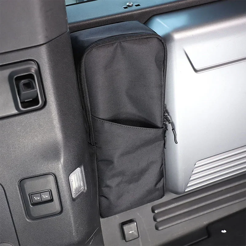 Для Land Rover Defender 110 2020-2024 черная ткань Оксфорд органайзер для багажника автомобиля