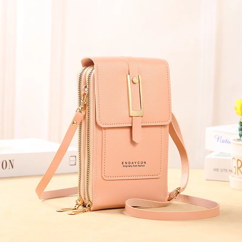 Buylor Soft Leather Women's Bag Touch Screen Mobile Bags Wallets Fashion Women Bags Crossbody Shoulder Strap Handbag Coin Purse