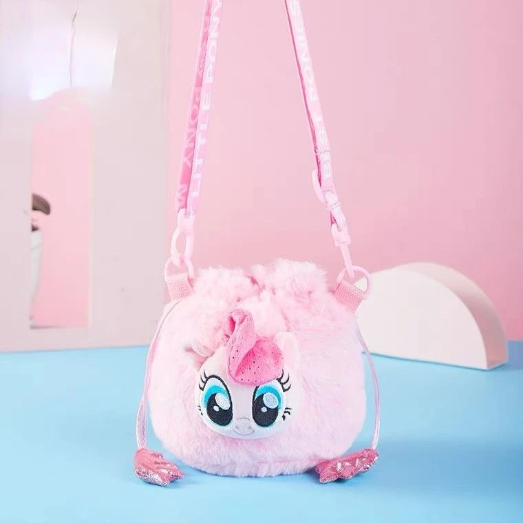 

Детская сумка через плечо Hasbro My Little Pony, плюшевая сумка для девочек, Милая Мини сумка на шнурке