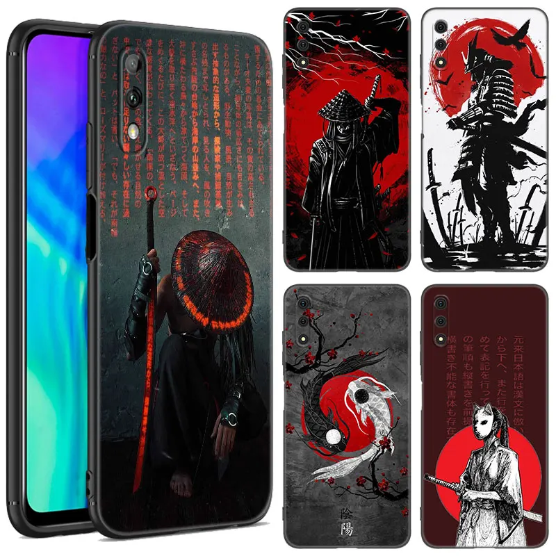 Red Sun Japanese Anime Phone Case For Honor 7A 8A 9X Pro 8 10X Lite 7S 8C 8S 8X 9A 9C 10i X6 X7 X8 X9 X40 GT Soft Black Cover