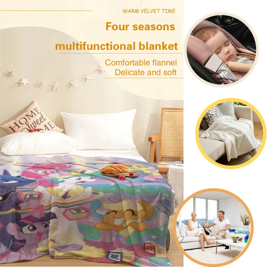 Пушистое детское одеяло My Little Pony диван для кемпинга покрывало сна уютное