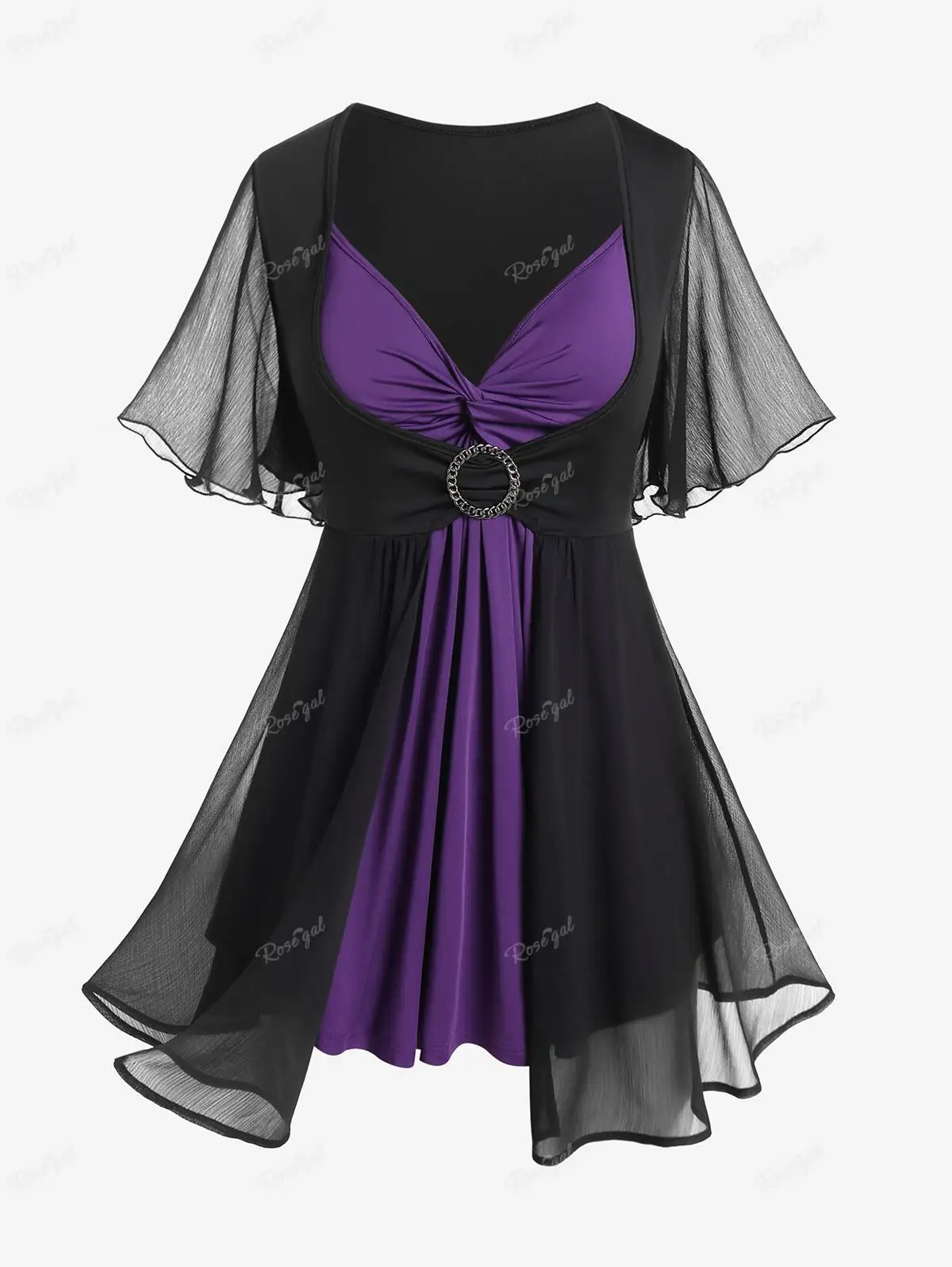 Женская блузка в стиле оверсайз, с рукавами-фонариками Женская блузка в стиле оверсайз, с рукавами-фонариками