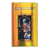 hot selling tarot board game card full english hd animation portable playing board divination game card gilded easy tarot