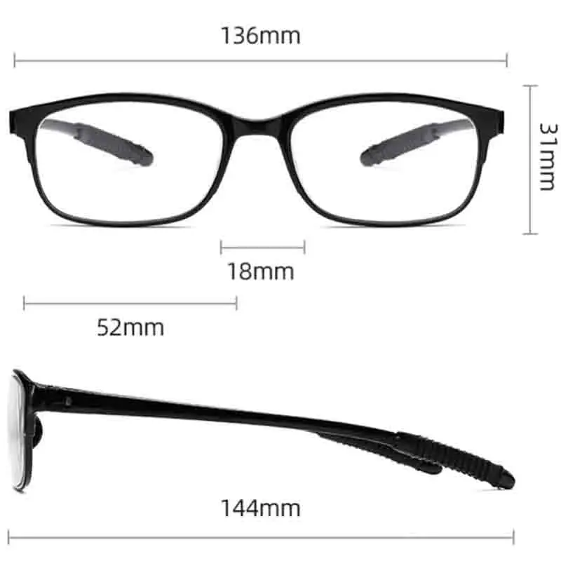 Очки с диоптриями для мужчин и женщин готовые очки близорукости красным