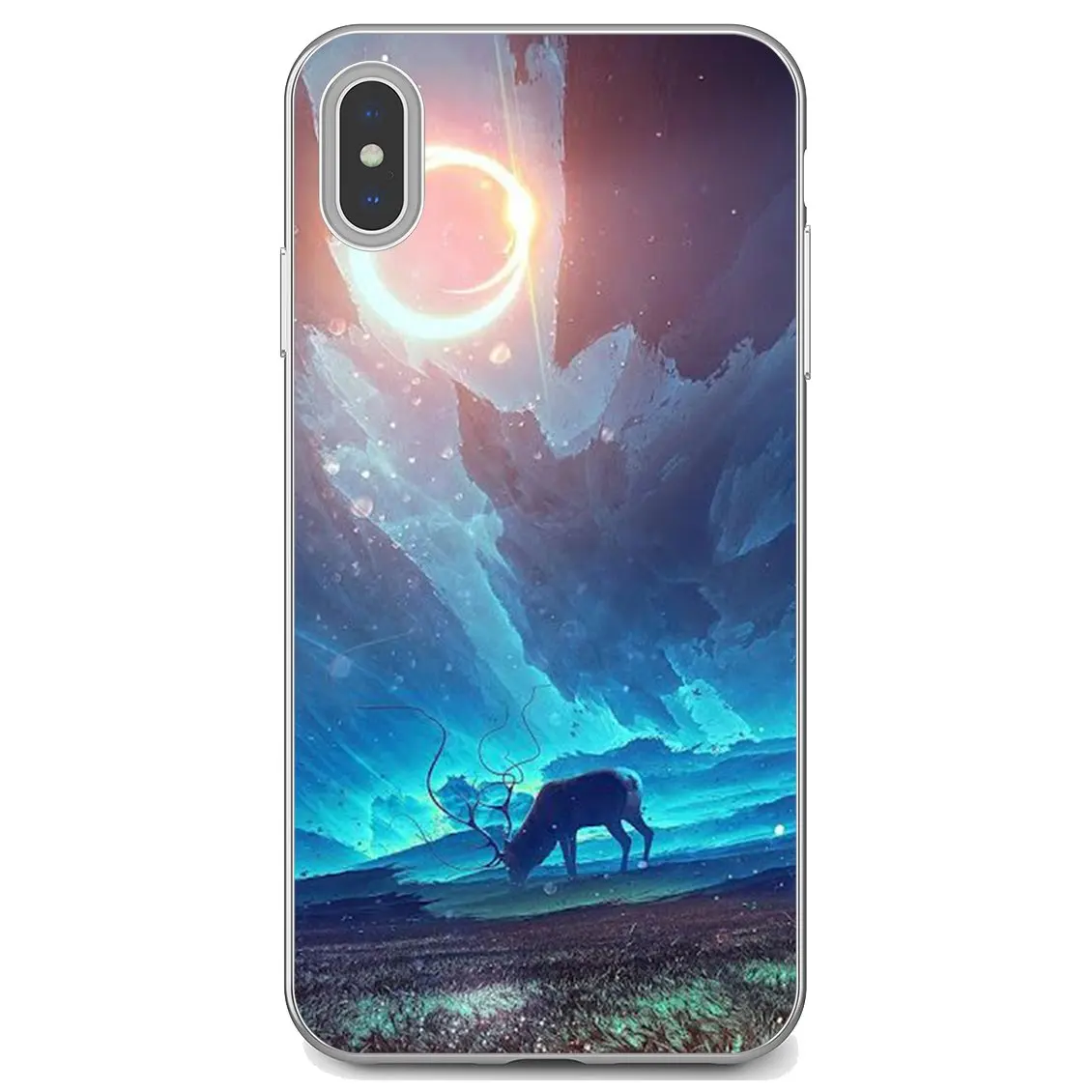 ТПУ чехлы для Xiaomi Redmi Note 10 10s 3S 4 4X 5 6 6A 7 8 8T 7A 9 9T 9s 9C 9A Pro звездное небо луна |