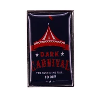 amusement park circus poster jewelry gift pin wrap fashionable creative cartoon brooch lovely enamel badge clothing accessories