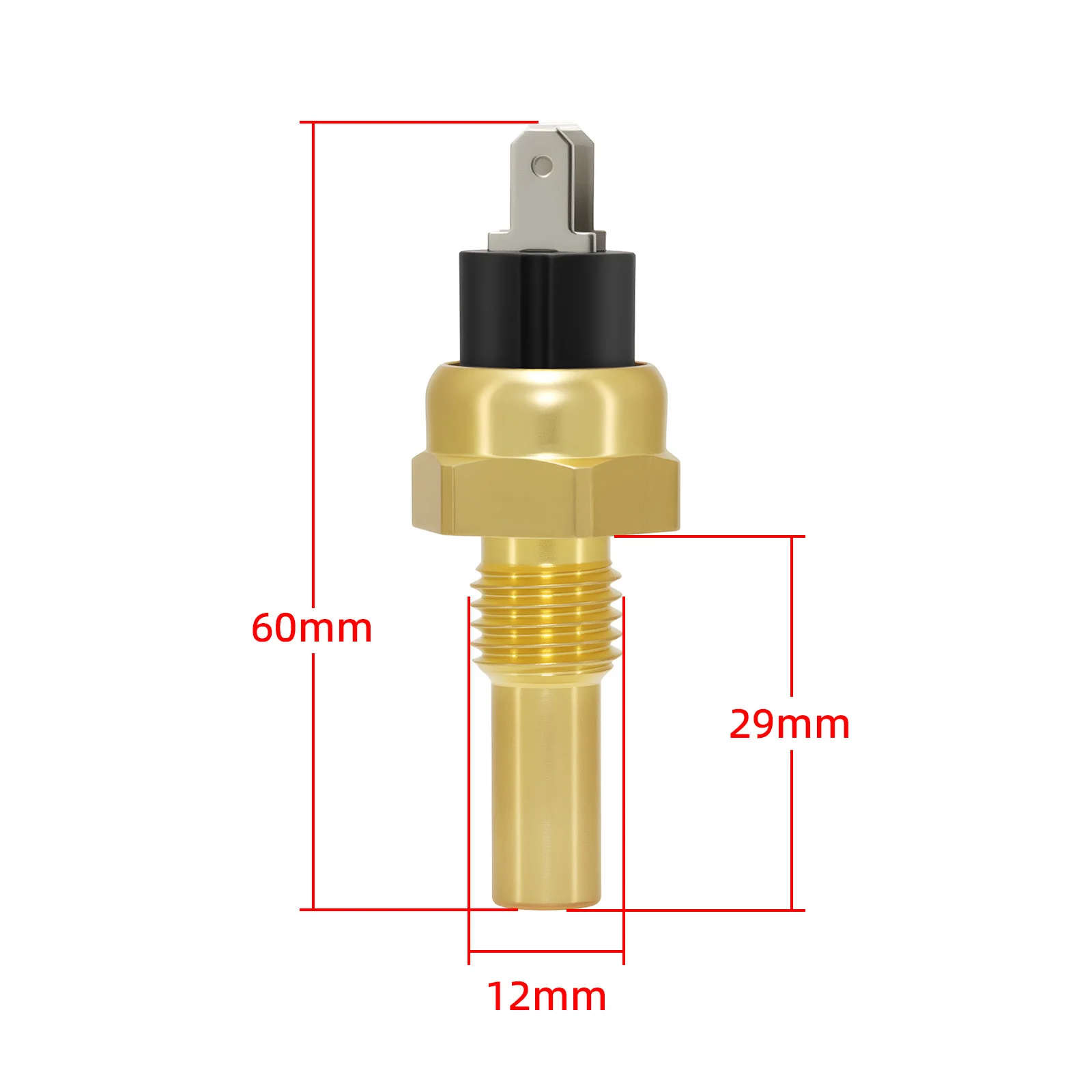 

Датчик Температуры Воды 12-21 Мм NPT 1/4 3/8 1/2, Автомобильный Датчик-индикатор Для Деталей Автомобиля
