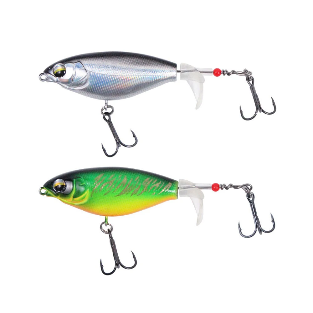 

1pcs 8cm 6.5g Whopper Plopper Fishing Lure Topwater Pencil Artificial Hard Bait Bass Soft Rotating Tail Wobblers Fishing Tackle
