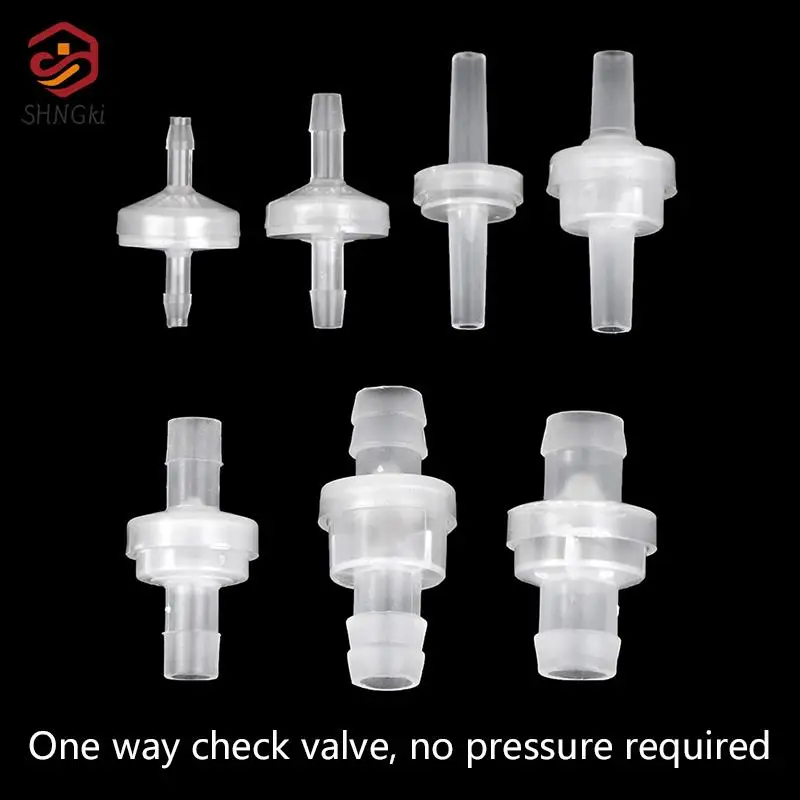Пластиковый обратный клапан, односторонняя пагода, невозвратный пробка для газа и жидкости, диаметр 3 мм, 4 мм, 5 мм, 6 мм, 8 мм, 10 мм, 12 мм лабораторный практикум по курсам механика жидкости и газа и гидравлика