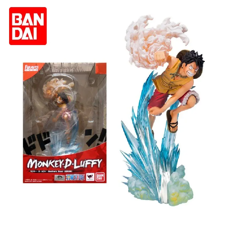 

Bandai Genuine Spot Figuarts Zero ONE PIECE Monkey D. Luffy Brothers' Fetters Action Figure Anime Model Desktop Decoration Toy