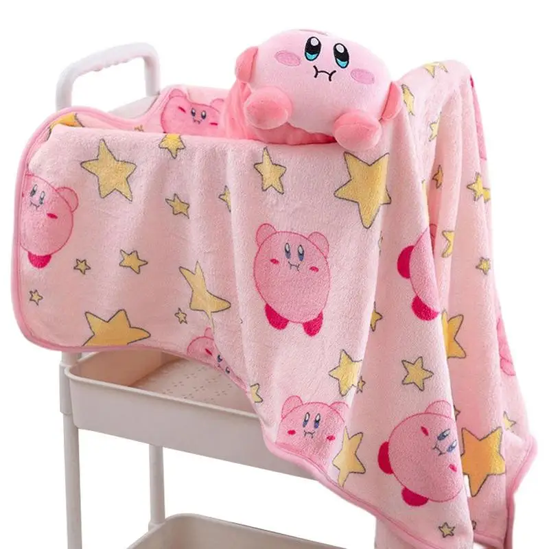 

2 In 1 Pink Cushion Toy Travel Portable Nap Pillow Blanket Quilt Foldable Pillow Sofa Bedding Blanket Office Car Home Decoration