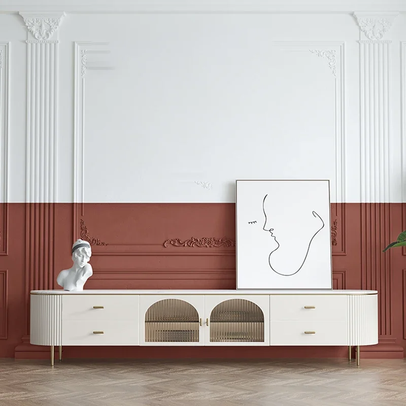 

Wood Glass Tv Stand Luxury Wall Mount Corner Flat Screen Monitor Stand Tv Floor Nordic Muebles Para Casa Room Furniture SQC