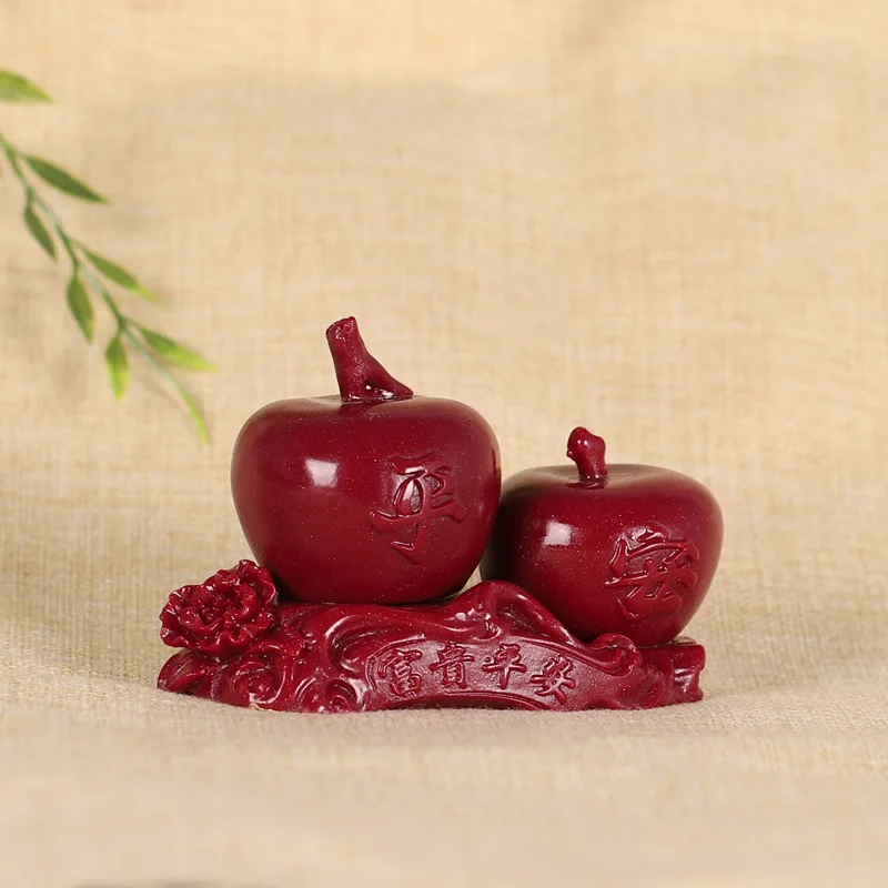 Vermilion яблоко украшения Рождество небольшие подарки Хэллоуин настольные