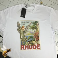 rhude t shirt men women high quality printed hip hop tshirts harajuku tops tees rhude white oversized t shirt