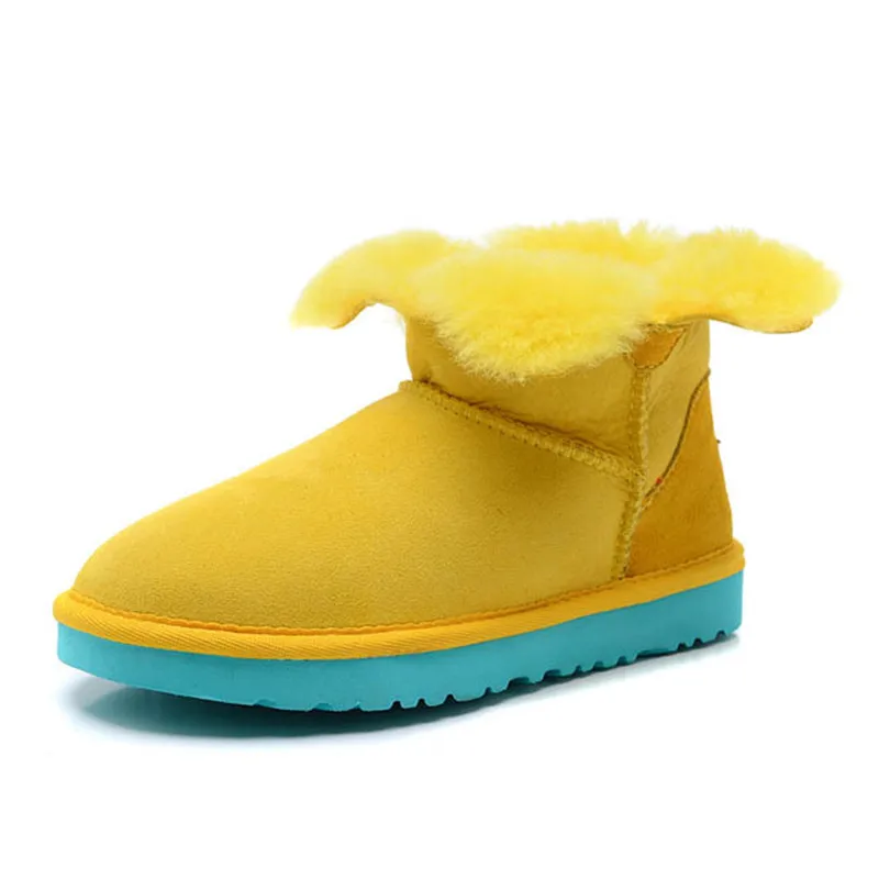 Женские зимние сапоги из натуральной овечьей кожи с натуральным мехом