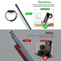 Быстрая беспроводная зарядка 3-в-1, для смартфона, часов и наушников#5