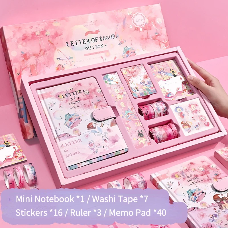 

Magic Washi Tape Masking Set Scrapbook Bullet Diary Stickers Adhesive Stationery for Girls Notebook Memo Pad Washi Tape Set