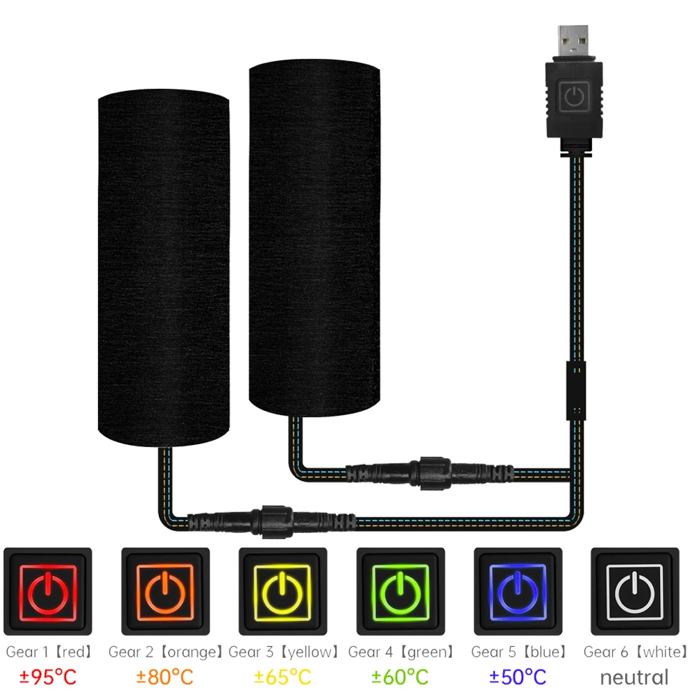 

Ручки для мотоцикла Gadpow с подогревом, регулируемые Рули с USB, аксессуары для подогрева электроскутера, велосипеда