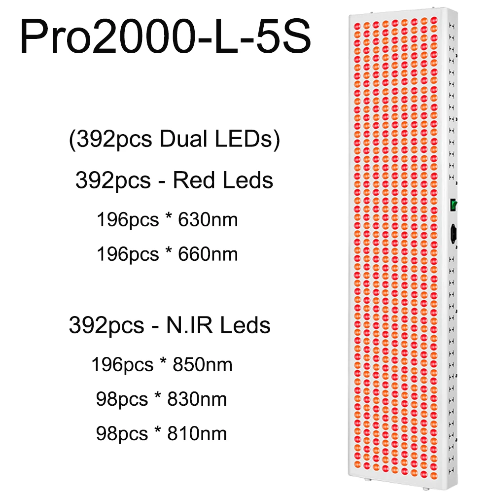 

Amatsgreen Фитолампа красная Dual Chips 5 Wavelength