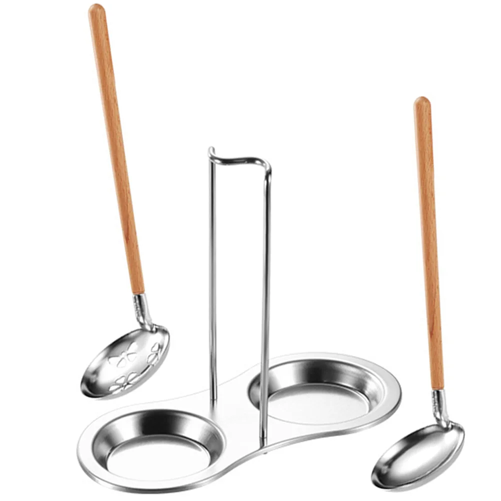 

Spoon Rest Ladle Holder Stainless Soup Steel Upright Countertop Standing