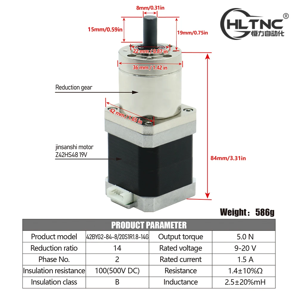 

Шаговый двигатель Nema17 42HS48 с редуктором для 3D принтера