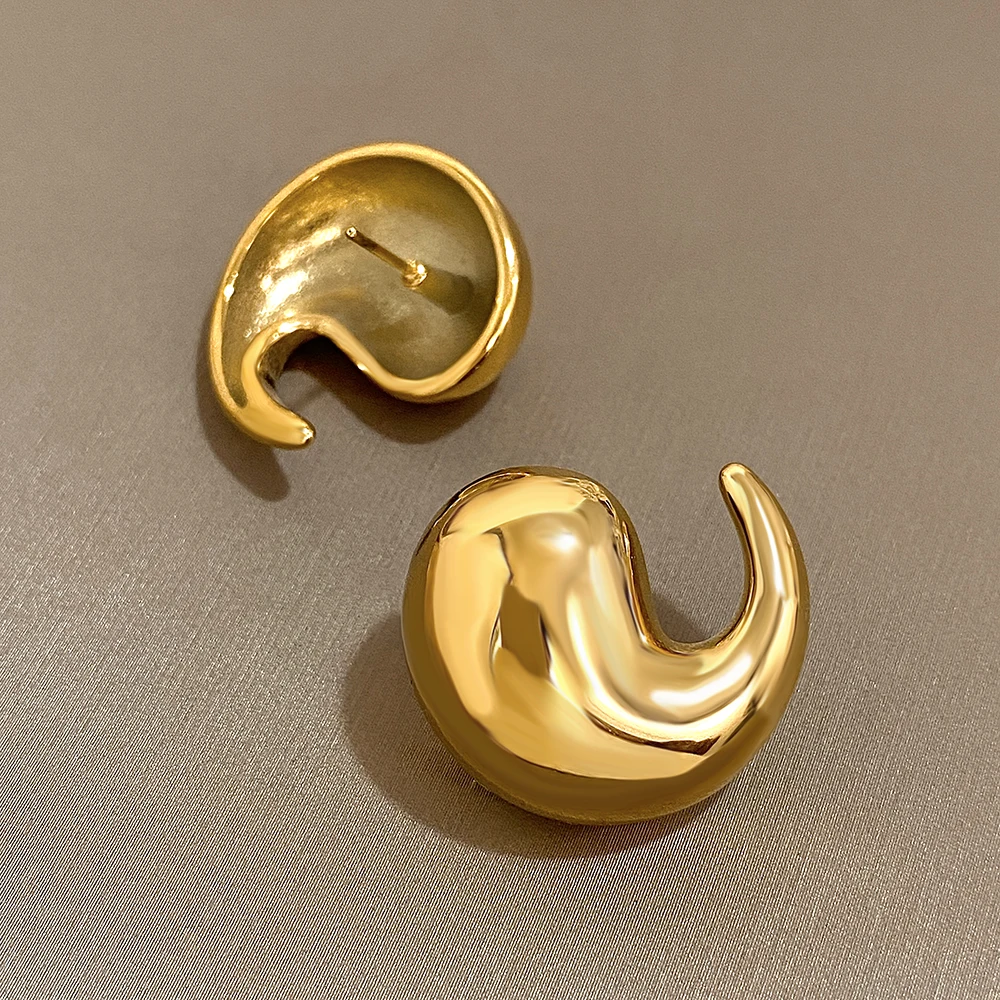 Женские серьги-гвоздики из нержавеющей стали 1 пара