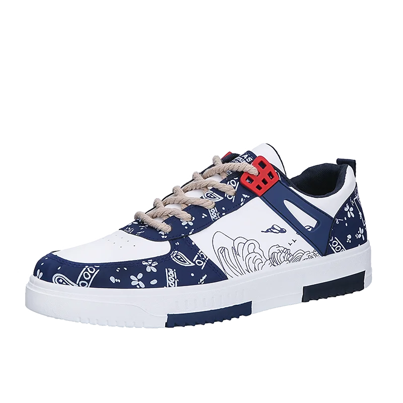 New Fashion Designer Shoes Men Casual Platform Sneakes Lace Up Trainers Student Sneakes Mens Vulcanized Shoes