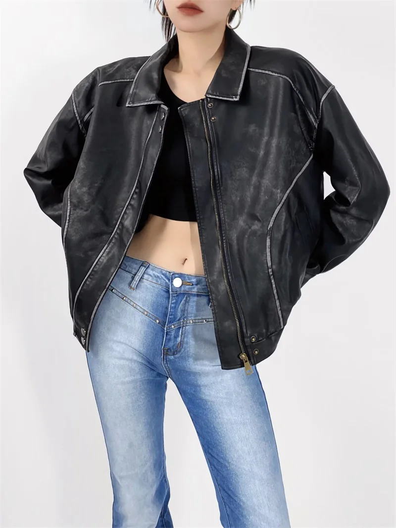 Рисунок 2 - Мотоциклетное кожаное пальто для