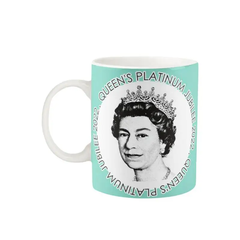 

Queen Elizabeth II Memorial Mug 350ml Ceramic Mugs Commemoration Of Her Majesty Queen Elizabeth II 1952-2022 Queen's Platinum
