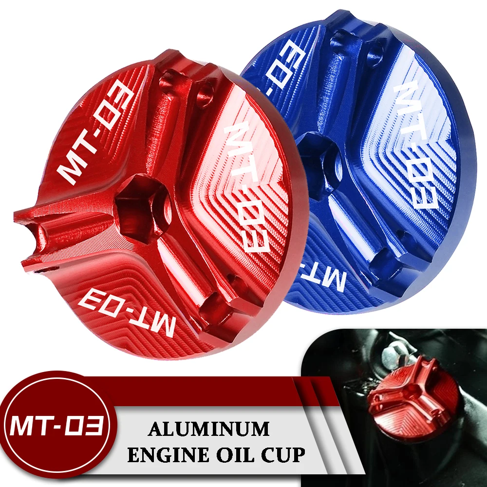 

Motorcycle Accessories CNC Aluminum Oil Filler Cover Engine Plug Screw Cap For YAMAHA MT03 MT-03 MT 03 2016 2017 2018 2019 2020