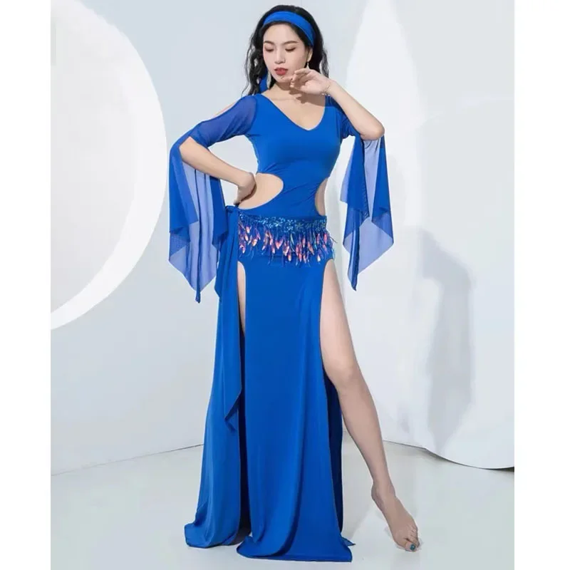 Сексуальное платье для танца живота Hafla египетский костюм Baladi Saidi Galabeya Fallahi Абая