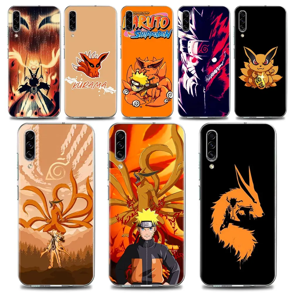 

Clear Soft Silicone Case For Samsung Galaxy Note 20 Ultra 5G 9 10 Lite Plus A50 A70 A01 Cover Naruto Kurama Uzumaki Naruto Anime