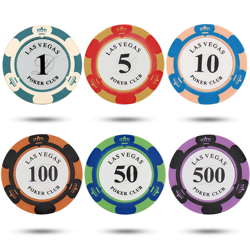 

25pcs/pack Clay Iron Sheet Poker Chips Set Casino Coins 40x3.3mm For Texas Hold'em Chess And Card Entertainment Accessories